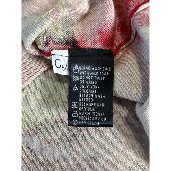 August Silk Silk Blend 3/4 Sleeve Sweater Sz 2X Beaded Sequin Floral Dressy Red - Picture 4 of 8